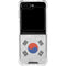 South Korean Flag Distressed Galaxy Z Flip5 5G Clear Case