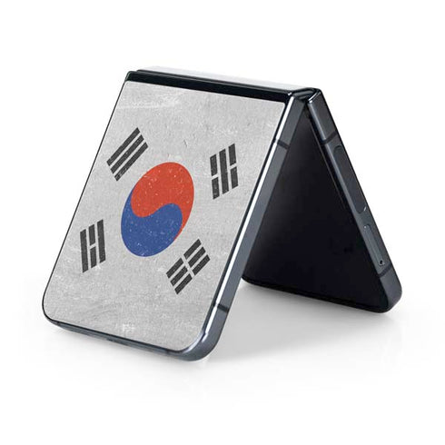 South Korean Flag Distressed Galaxy Z Flip5 5G Skin