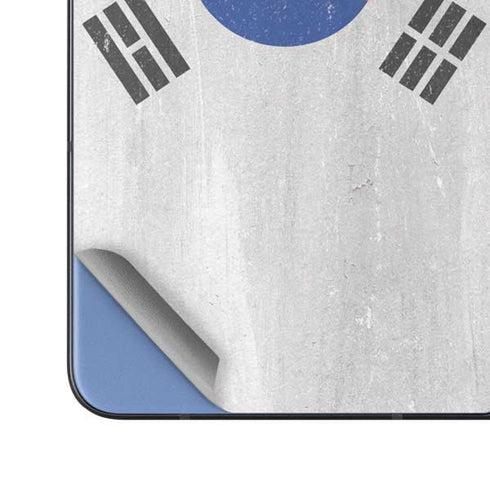 South Korean Flag Distressed Galaxy Z Fold5 5G Skin