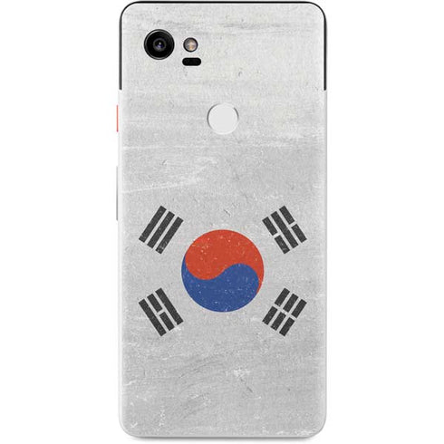 South Korean Flag Distressed Google Pixel 2 XL Skin