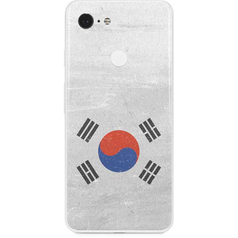 South Korean Flag Distressed Google Pixel 3 Skin