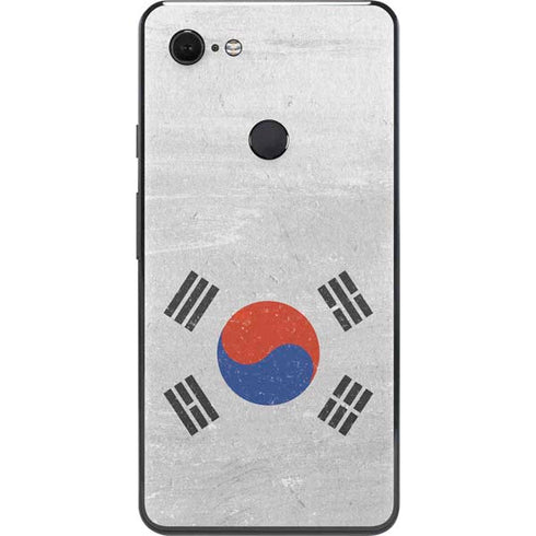 South Korean Flag Distressed Google Pixel 3 XL Skin