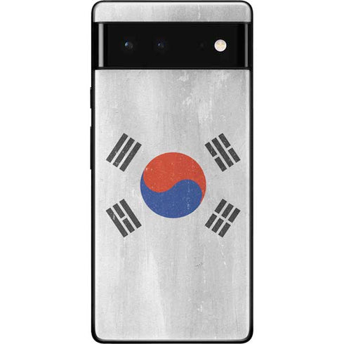 South Korean Flag Distressed Google Pixel 6 Skin