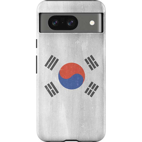 South Korean Flag Distressed Google Pixel 8 Impact Case