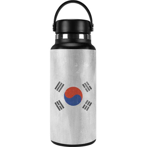 South Korean Flag Distressed Hydro Flask 32oz Wide Mouth Skin