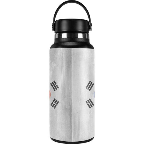 South Korean Flag Distressed Hydro Flask 32oz Wide Mouth Skin