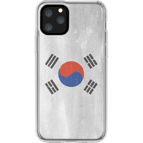 South Korean Flag Distressed iPhone 11 Pro Clear Case