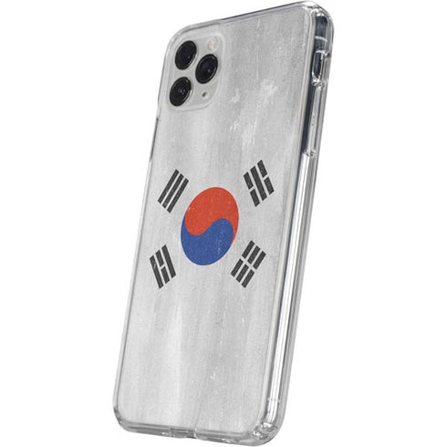 South Korean Flag Distressed iPhone 11 Pro Clear Case