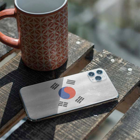 South Korean Flag Distressed iPhone 11 Pro Max Skin