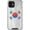 South Korean Flag Distressed iPhone 12 Clear Case