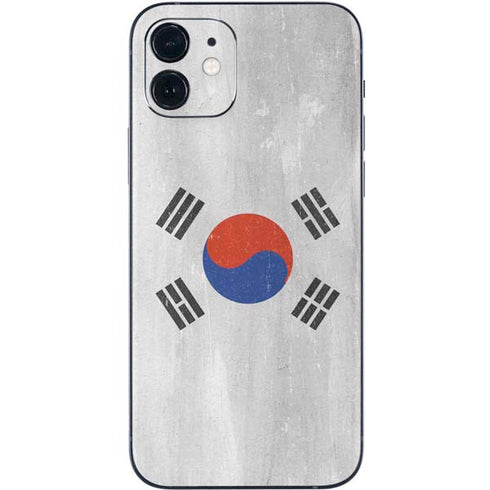 South Korean Flag Distressed iPhone 12 Mini Skin