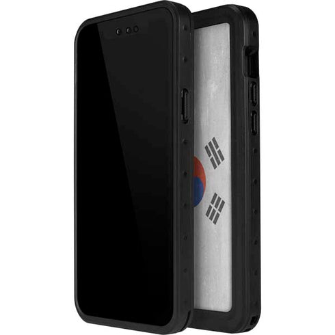 South Korean Flag Distressed iPhone 12 Mini Waterproof Case