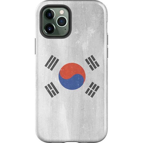 South Korean Flag Distressed iPhone 12 Pro Impact Case