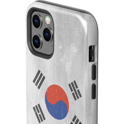 South Korean Flag Distressed iPhone 12 Pro Impact Case