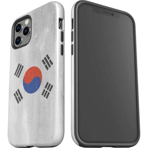 South Korean Flag Distressed iPhone 12 Pro Impact Case