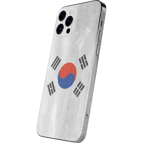 South Korean Flag Distressed iPhone 12 Pro Skin
