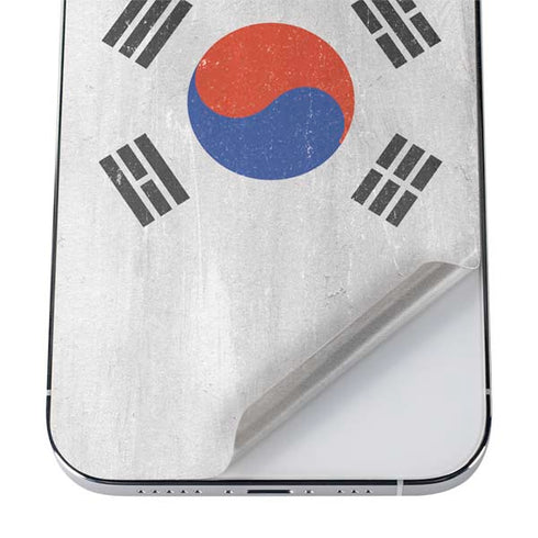 South Korean Flag Distressed iPhone 12 Pro Skin