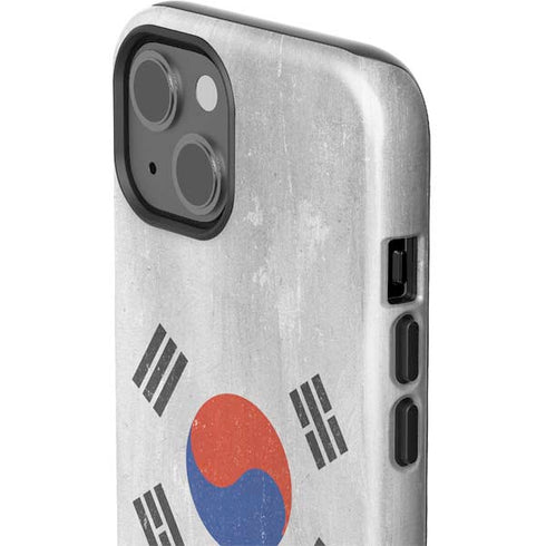 South Korean Flag Distressed iPhone 14 Plus Impact Case