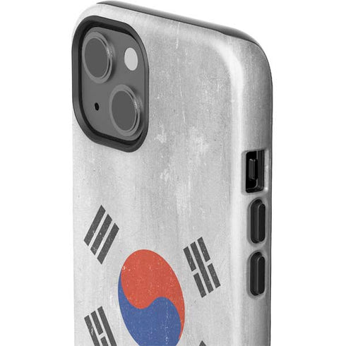 South Korean Flag Distressed iPhone 14 Impact Case