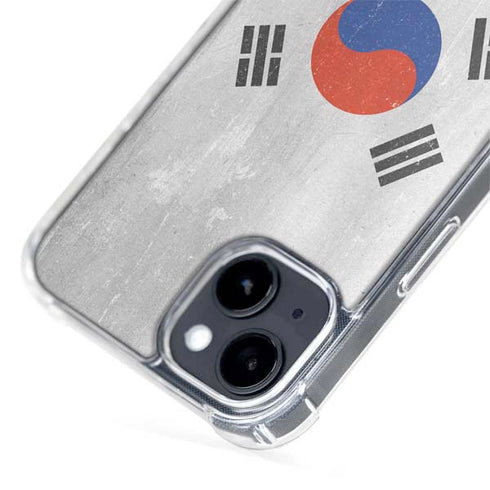 South Korean Flag Distressed iPhone 14 Plus MagSafe Case