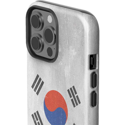 South Korean Flag Distressed iPhone 15 Pro Max Impact Case