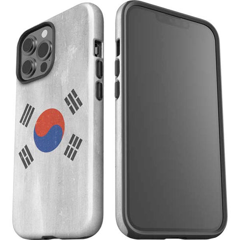 South Korean Flag Distressed iPhone 15 Pro Max Impact Case