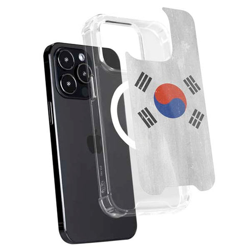 South Korean Flag Distressed iPhone 14 Pro Max MagSafe Case