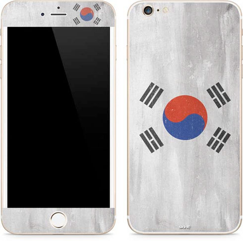 South Korean Flag Distressed iPhone 6/6s Plus Skin