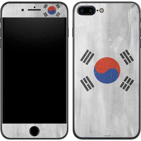 South Korean Flag Distressed iPhone 7 Plus Skin