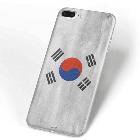 South Korean Flag Distressed iPhone 7 Plus Skin