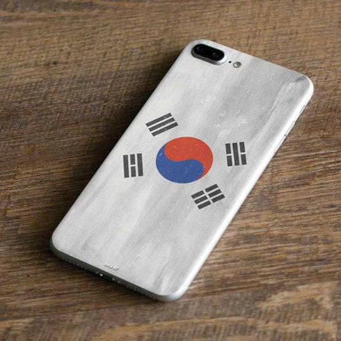 South Korean Flag Distressed iPhone 7 Plus Skin