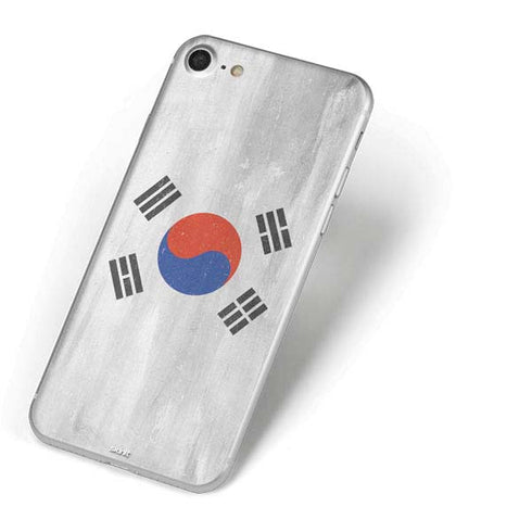 South Korean Flag Distressed iPhone 7 Skin