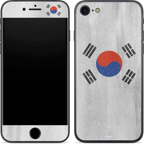 South Korean Flag Distressed iPhone 8 Skin