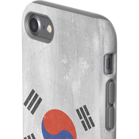 South Korean Flag Distressed iPhone SE (2nd & 3rd Gen) Pro Case