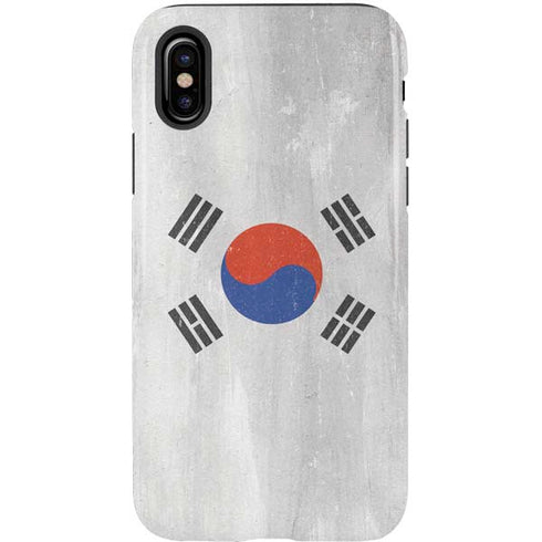 South Korean Flag Distressed iPhone X Pro Case