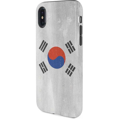 South Korean Flag Distressed iPhone X Pro Case