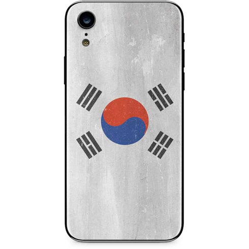 South Korean Flag Distressed iPhone XR Skin