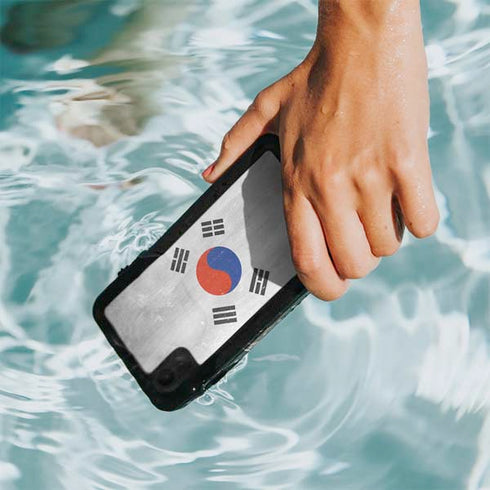 South Korean Flag Distressed iPhone XR Waterproof Case