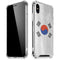 South Korean Flag Distressed iPhone XS Max Clear Case
