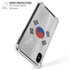 South Korean Flag Distressed iPhone XS Max Clear Case