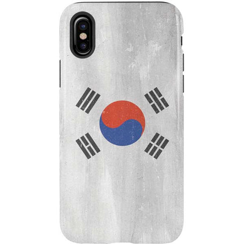 South Korean Flag Distressed iPhone XS Pro Case