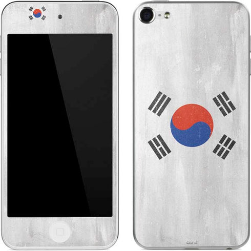 South Korean Flag Distressed Apple iPod Skin