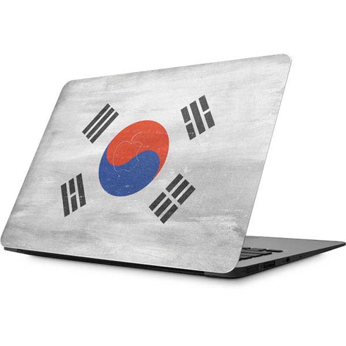 South Korean Flag Distressed Apple MacBook Skin