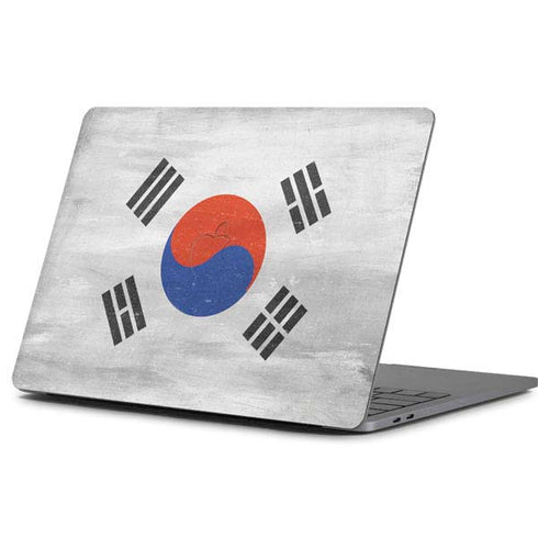 South Korean Flag Distressed Apple MacBook Pro 13-inch Skin