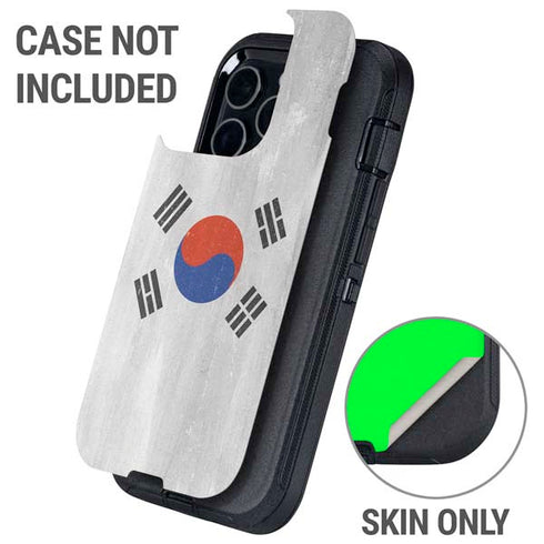 South Korean Flag Distressed Otterbox Defender iPhone Skin