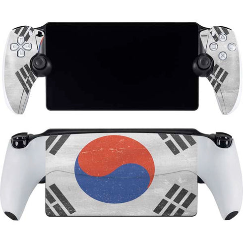 South Korean Flag Distressed PlayStation Portal Remote Player Skin