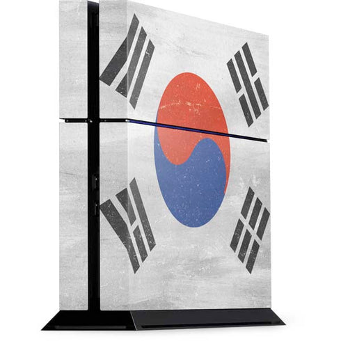 South Korean Flag Distressed PS4 Console Skin