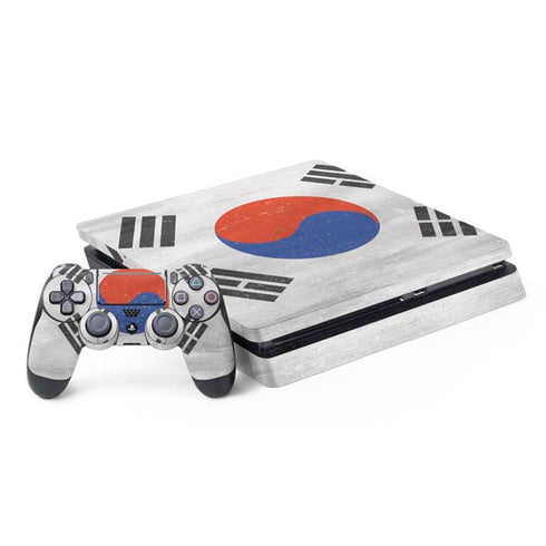 South Korean Flag Distressed PS4 Slim Bundle Skin