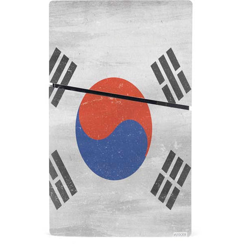 South Korean Flag Distressed PS5 Slim Digital Edition Bundle Skin