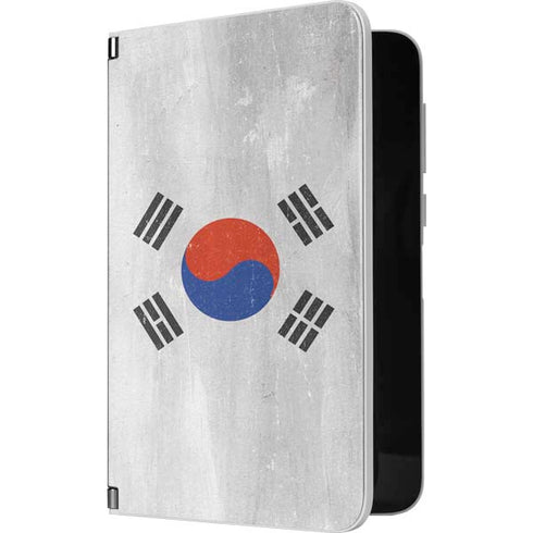 South Korean Flag Distressed Surface Duo Skin